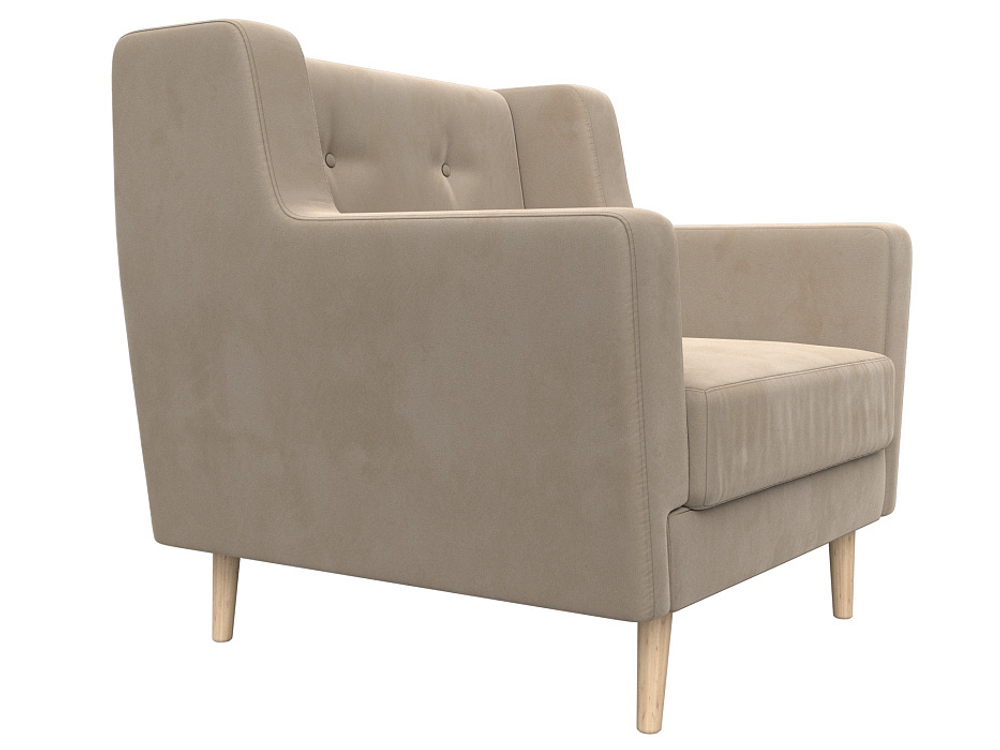 Кресло Брайтон, Бежевый, Велюр, 108864