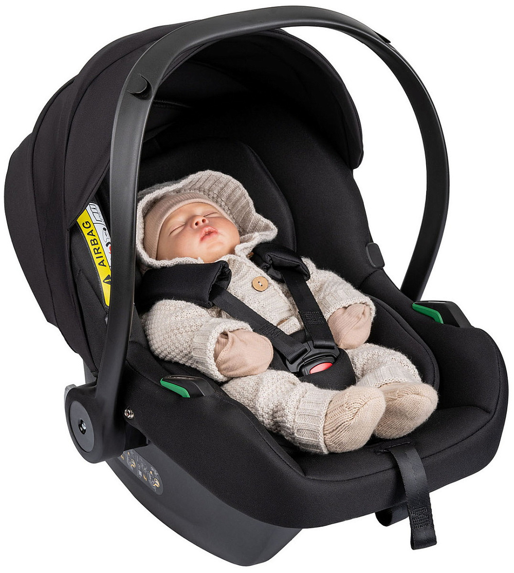Детская коляска Indigo Mio Eco Plus 14 3 в 1 с автокреслом Avionaut Cosmo Black 02 св.бежевая кожа