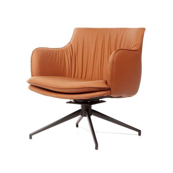 Лаунж кресло Sofia, экокожа терракот