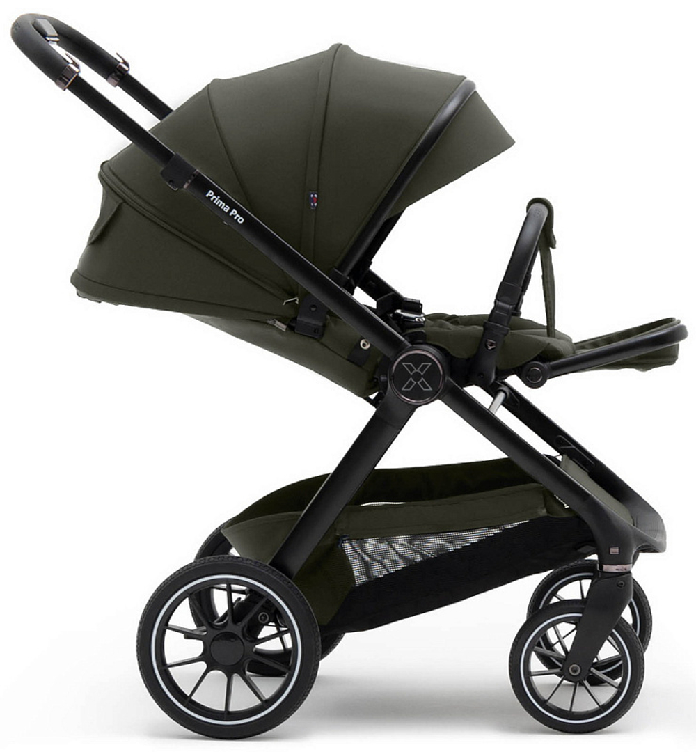 Коляска Agex Prima Pro 3 в 1 с автокреслом i-Safe Black APF664 Green (Зеленый)