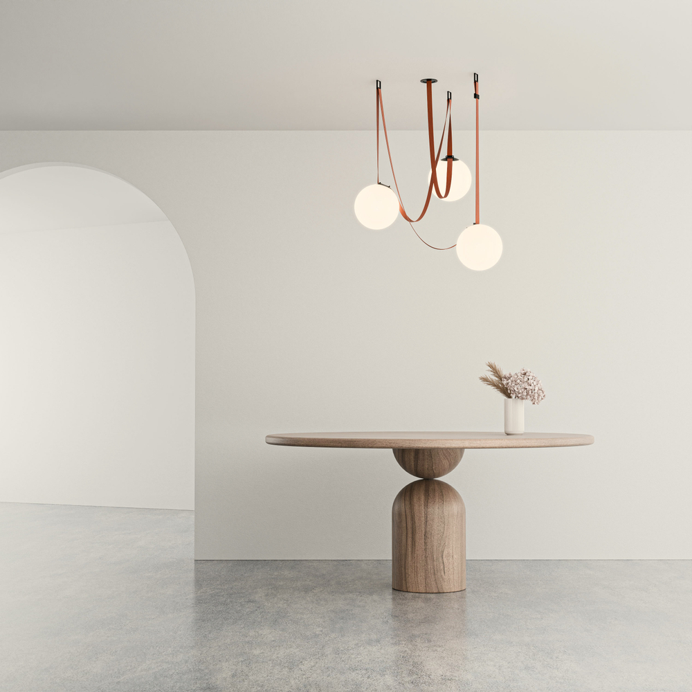 DK5555-BK Cветильник для трека-ремня Belty, серия Orb, со светодиодом, D230*H236мм, 48V DC, 15W, RA90, 120°, 3000K, IP20, черный, акрил