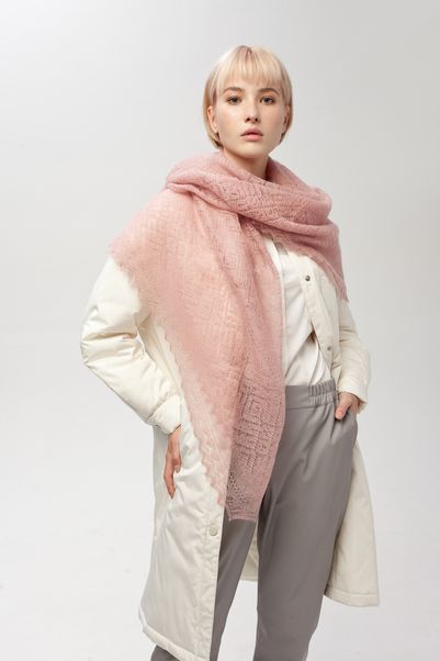 Пуховые платки-паутинки