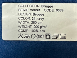 Бархат Brugge navy (Брюгге нави) 24