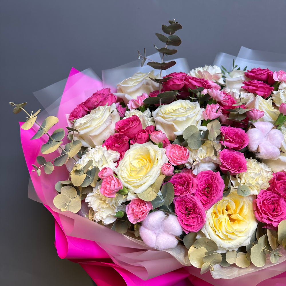 Букет "Барби" роза кустовая ,роза садовая