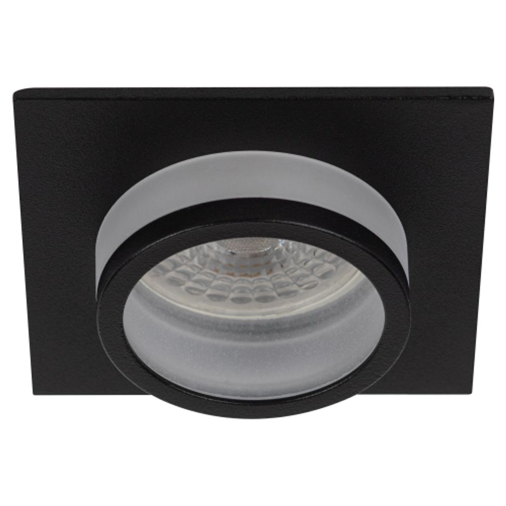 Светильник встраиваемый алюминиевый ЭРА KL88 BK под лампу MR16 GU5.3 черный | Алюминиевые встраиваемые светильники