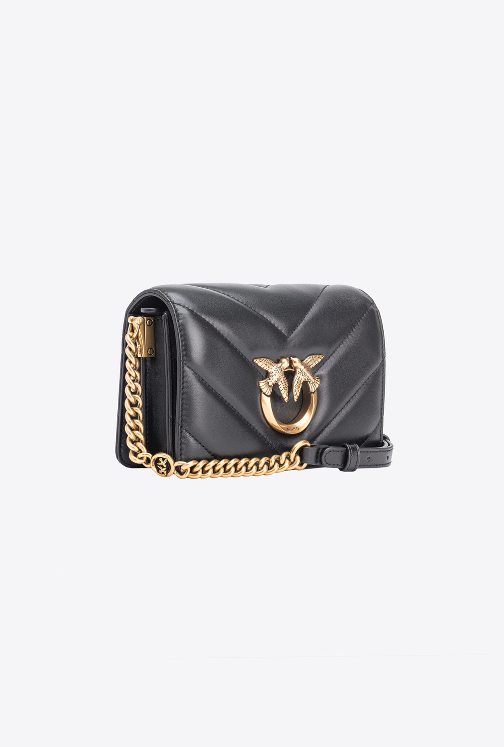 MINI LOVE BAG CLICK CHEVRON - black