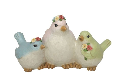 Декор "Птичья семья" 23x14xH12см