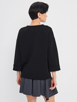 Джемпер с V-вырезом и рукавом 3/4