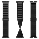 Ремешок Spigen WBF1 BAND для Apple Watch 6 / 7 / 8 / 9 / 10 / SE / Ultra 1 / 2 (44 / 45 / 46 / 49 mm) черный