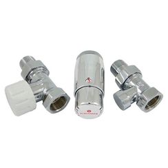 Комплект подключения SCHLOSSER STANDARD MINI 1/2quot; прямой, хром, с термоголовкой MINI М30х1,5