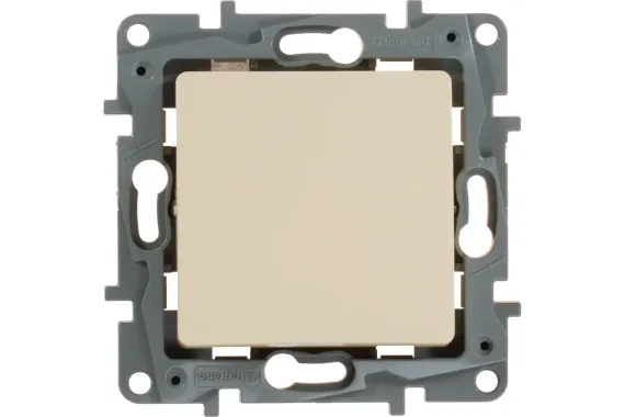 Выключатель Legrand Etika 1 клавиша слоновая кость 25676