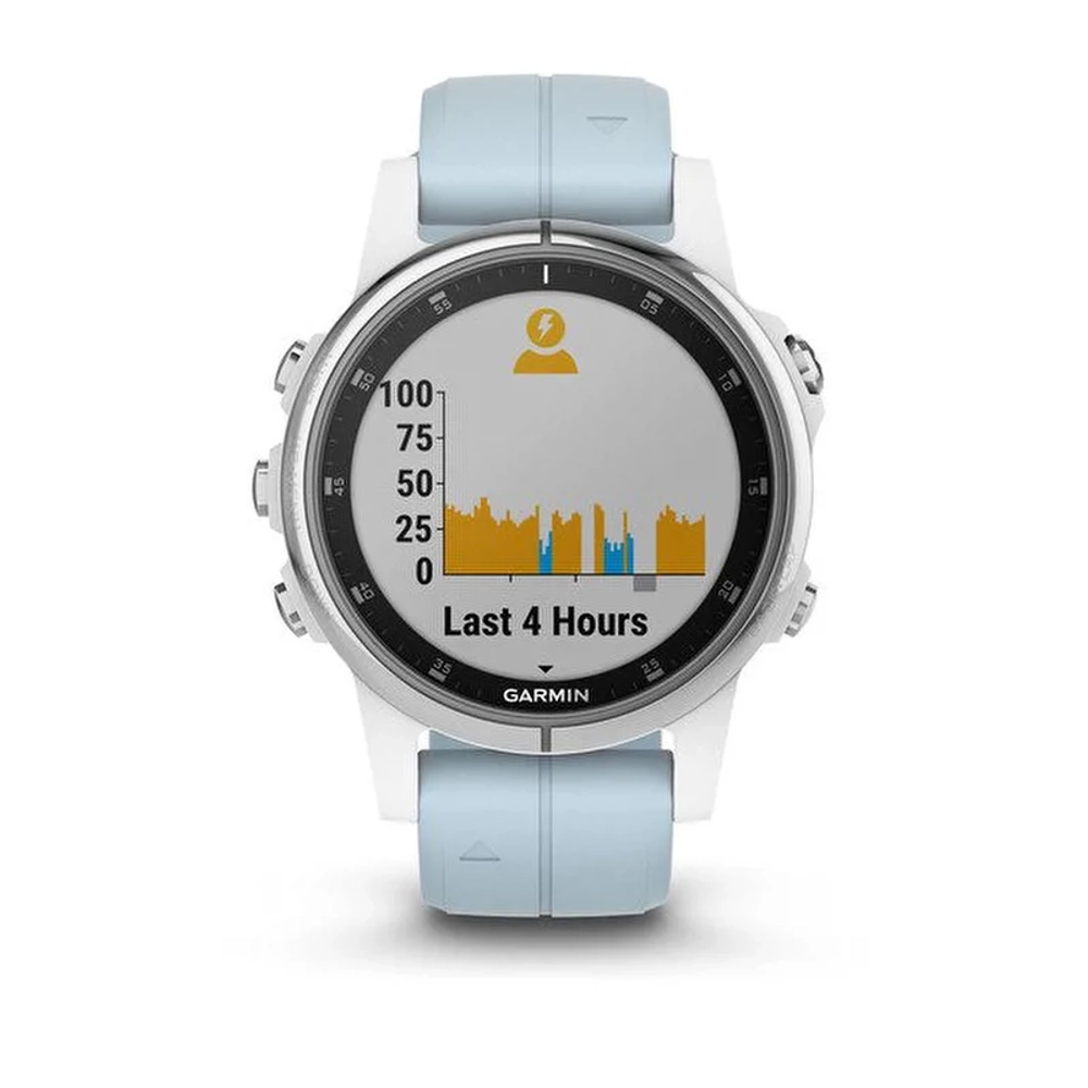 Смарт-часы Garmin Fenix 5s Plus, белый, 010-01987-23