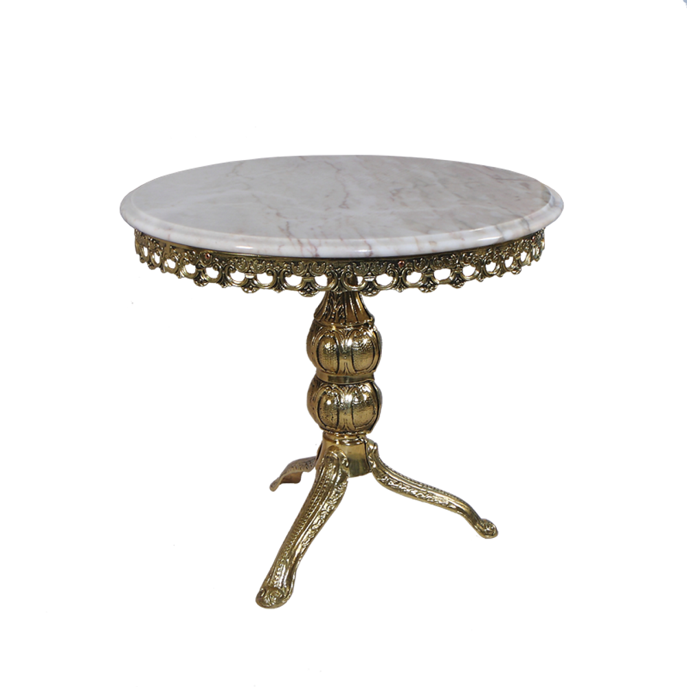 Bello De Bronze Столик Редонда большой с мраморной столешницей, золото