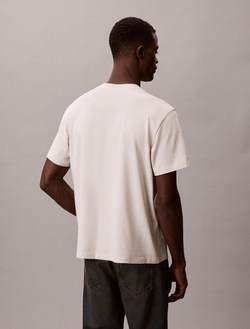 Футболка Calvin Klein Velvet Monologo Relaxed Chalk