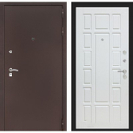 Дверь входная Лабиринт CLASSIC антик медный 12 - Белое дерево металлическая