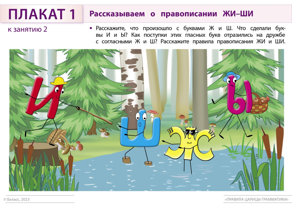 Плакаты к пособию «Правила царицы Грамматики» Плакат 6-9 л. Электронная версия