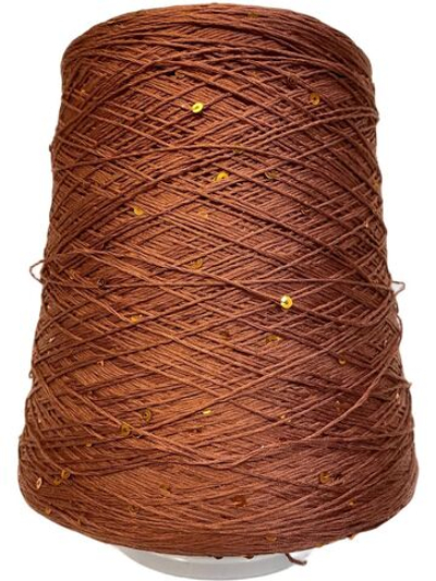 Пряжа на бобине (Италия)95% хлопок с пайетками 5% п/л 100г-450м 360г