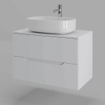 Тумба с раковиной Orange Line 80 Li-80TuwMDF+B07-540W белый