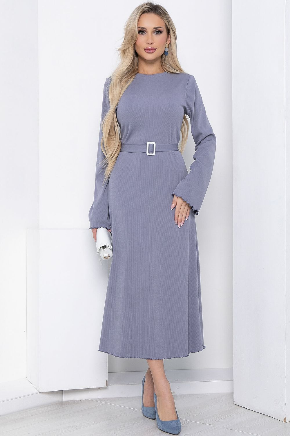 Платье макси (серое) П8576 LT Collection