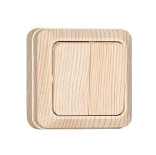 Выкл 2 кл ОП 10А сосна ОЛИМП