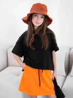 Костюм летний для девочки с юбкой