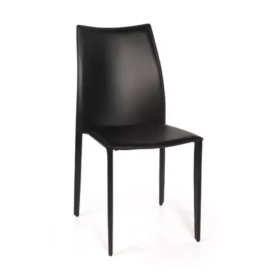 Стул Rolf, кожа черный