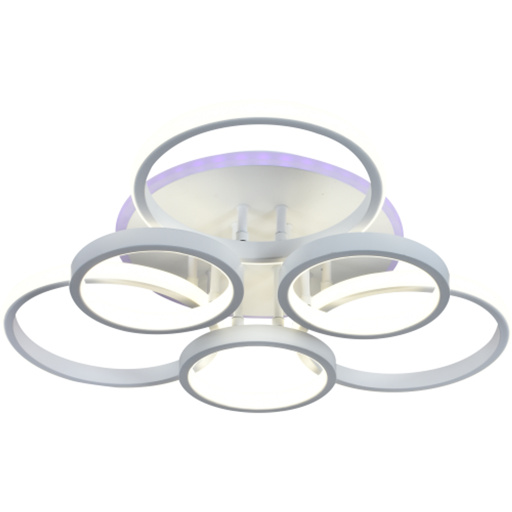 Светильник потолочный светодиодный Rivoli Paula 6088-106 с пультом 138 Вт + 8 Вт 4000К - 6000К LED модерн | Интерьерные светодиодные светильники