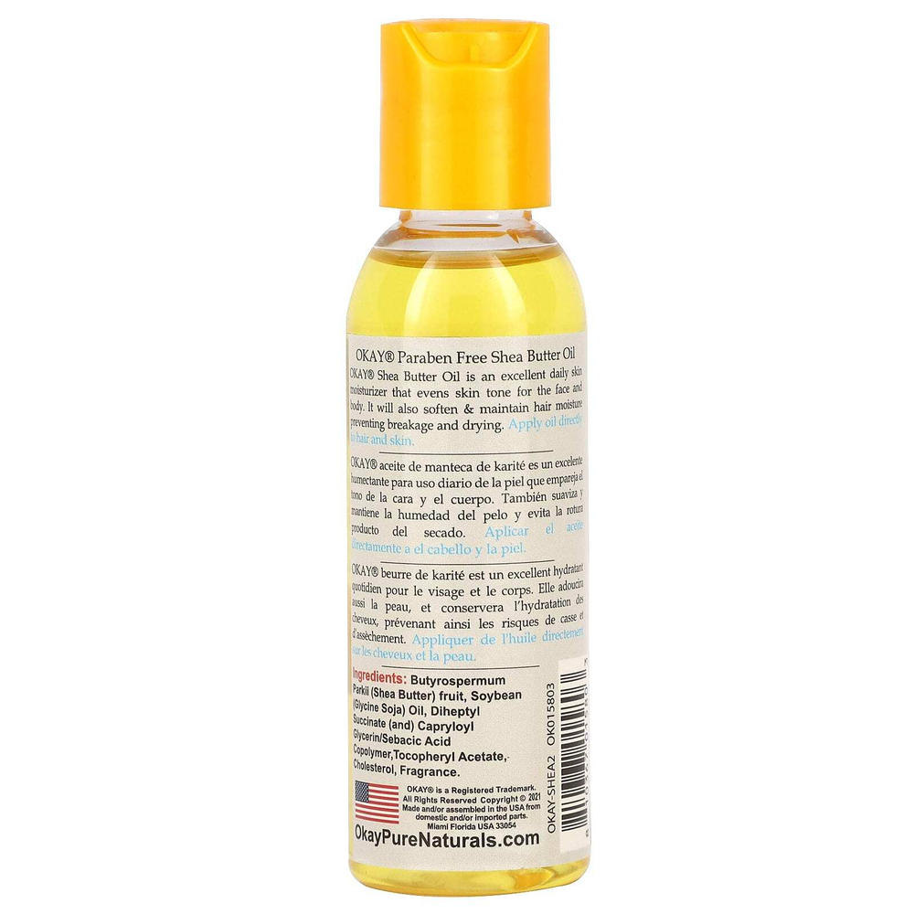 Okay Pure Naturals, Смешанное масло ши, 59 мл (2 жидк. унц.)