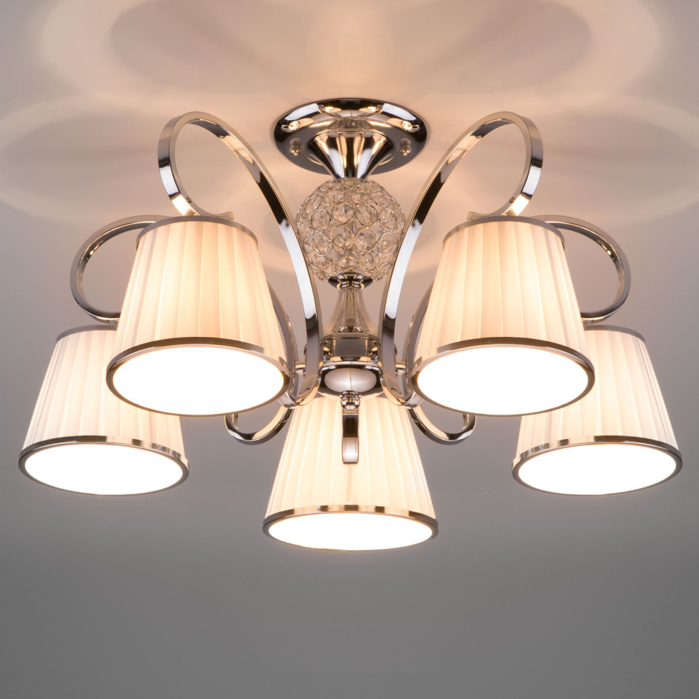 Люстра на штанге Eurosvet 60088/5 хром