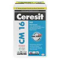 Эластичный клей для плитки Ceresit CM 16 Flex С2 ТЕ (25кг)