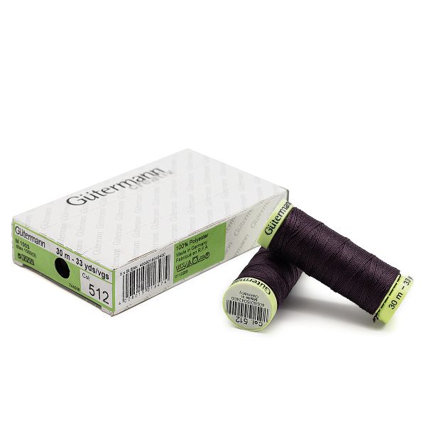 Нитки отделочные Gutermann Top Stitch 30 (30 метров), 5 кат. | 512 баклажан