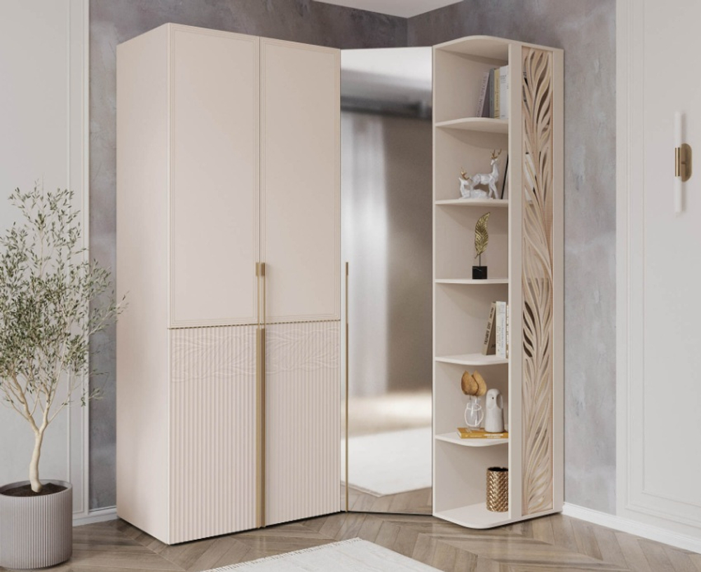 Флоренция-904 (DaVita) 904.09 Шкаф угловой с зеркалом