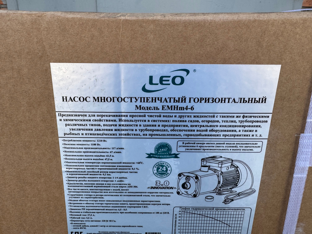 Насос LEO EMHm4-6