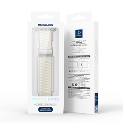 Эластичный ремешок серого цвета (Starlight) для смарт часов Apple Watch размером 38, 40, 41 и 42MM, серия Mixture Ultra Series от Dux Ducis