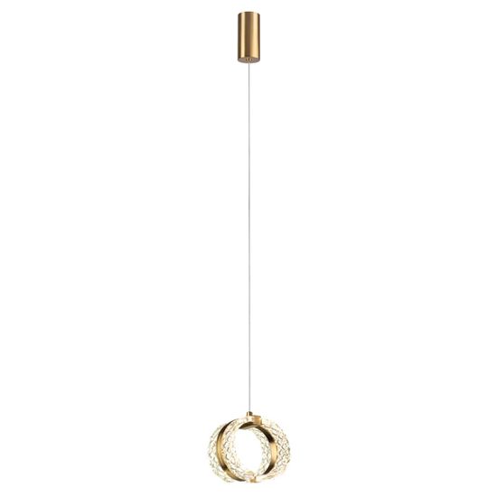 5030/8L L-VISION ODL24 573 античн.бронза/металл/акрил Подвес LED 8W 4000K 423лм MIRAGE