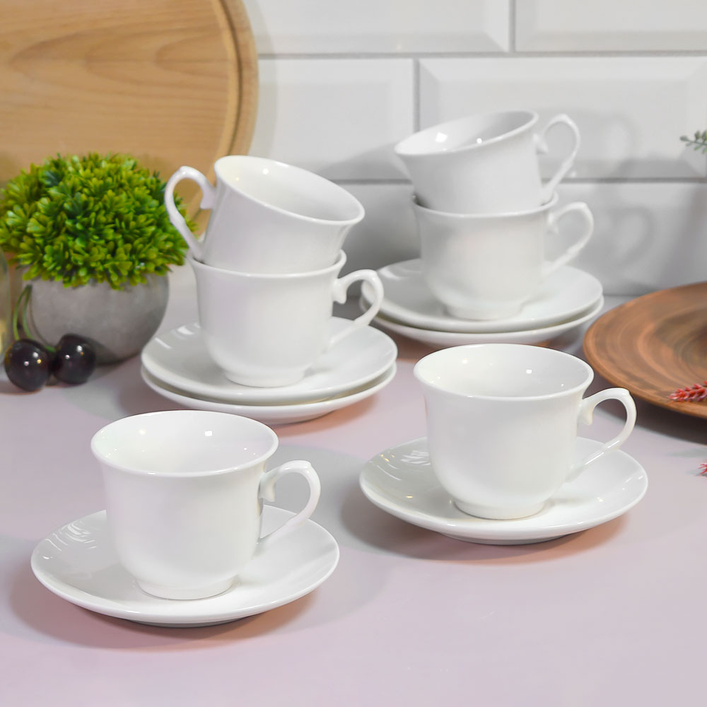 Чайный набор 12 предметов 200мл "Классика", NKY12-L-WH