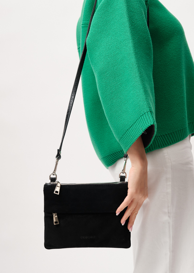 Замшевая кросс-боди Deboro 3017 черный