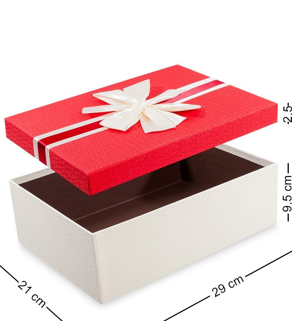 WF-20/3-A Коробка «Прямоугольник» цв.бел./красн.