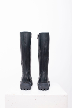 ВЫСОКИЕ САПОГИ ИЗ ГЛАДКОЙ КОЖИ