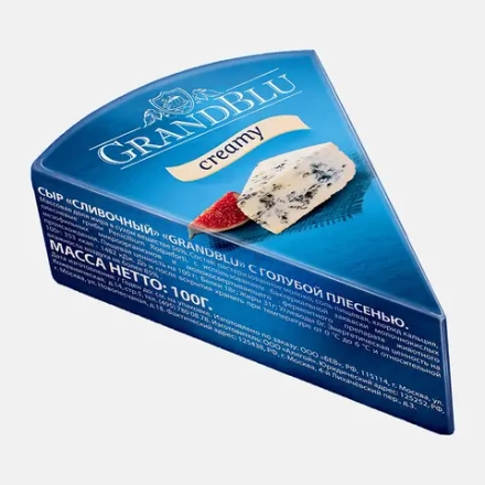 Сыр Grandblu Creamy с голубой плесенью 56% 100г