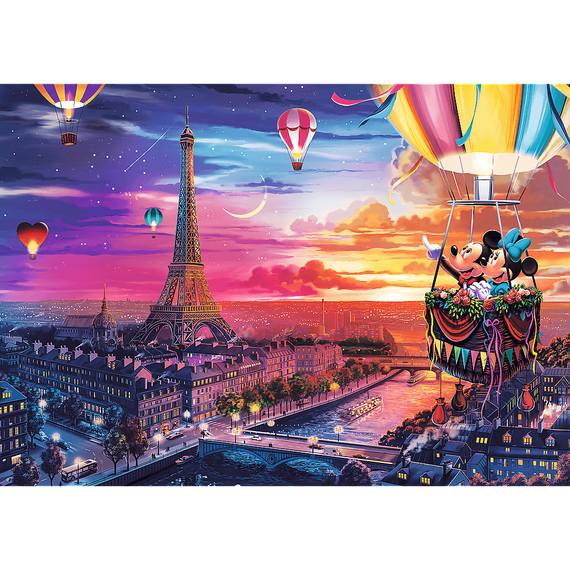 Puzzles - &quot;1000 Premium Plus&quot; - Mickey and Minnie in Paris / Disney