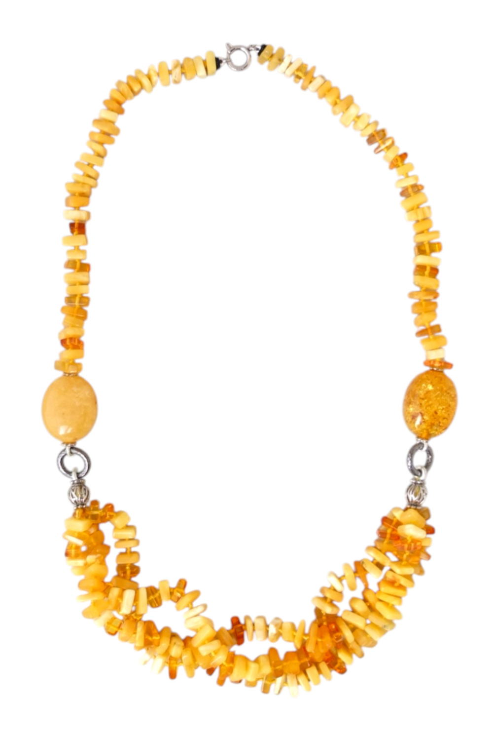 бусы из янтаря в несколько рядов