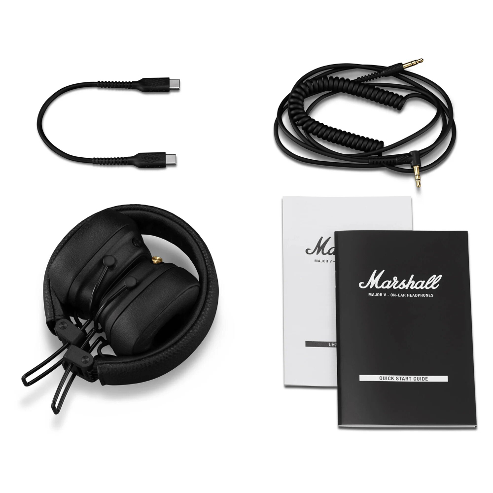 Наушники Marshall Major V, беспроводные, полноразмерные, черные