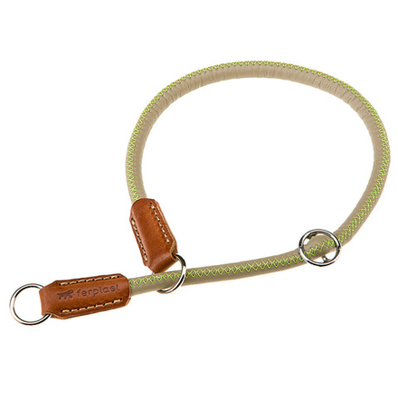 Ошейник-удавка Ferplast DERBY CS10/60 эко-кожа с нейлоновым шнуром сизо-серый