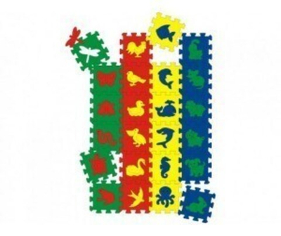 Коврик «Звери, птицы, рыбы, насекомые»  24 дет. 56х84