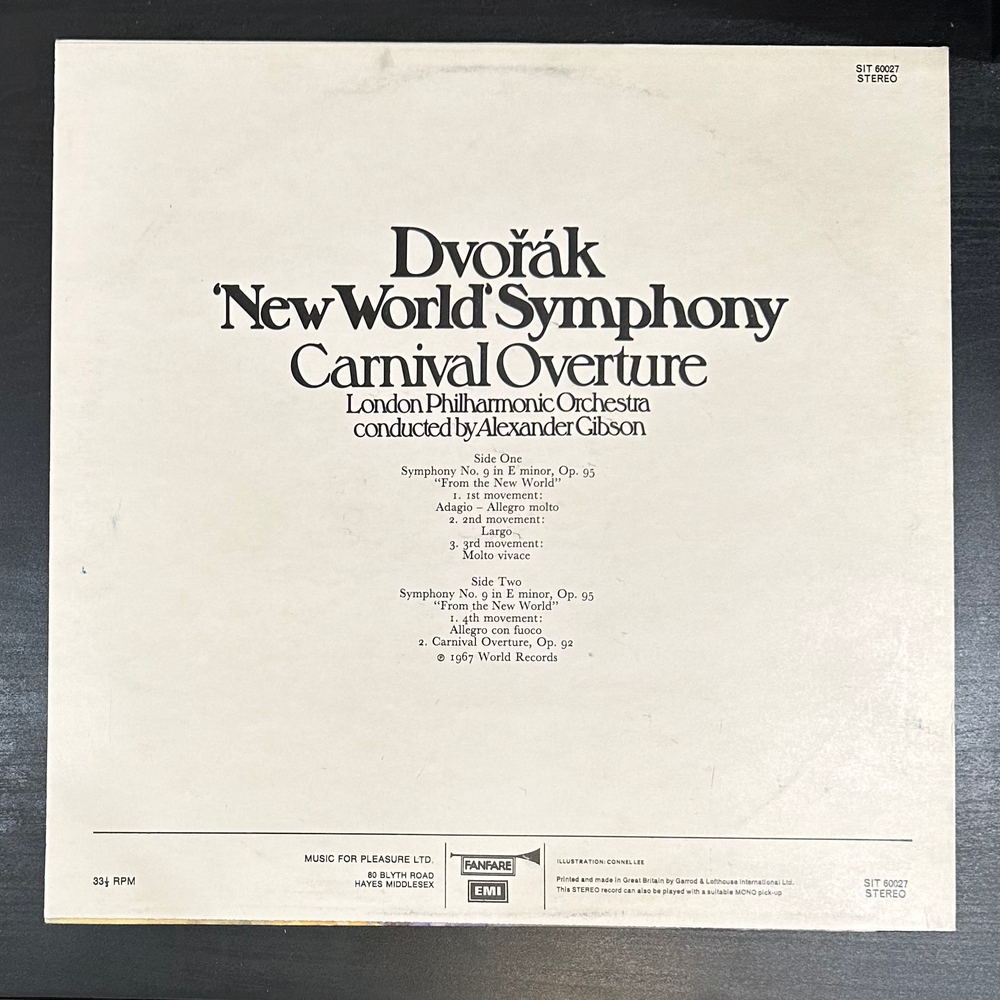 Дворжак - Симфония «Новый мир», Карнавальная увертюра (Англия)
