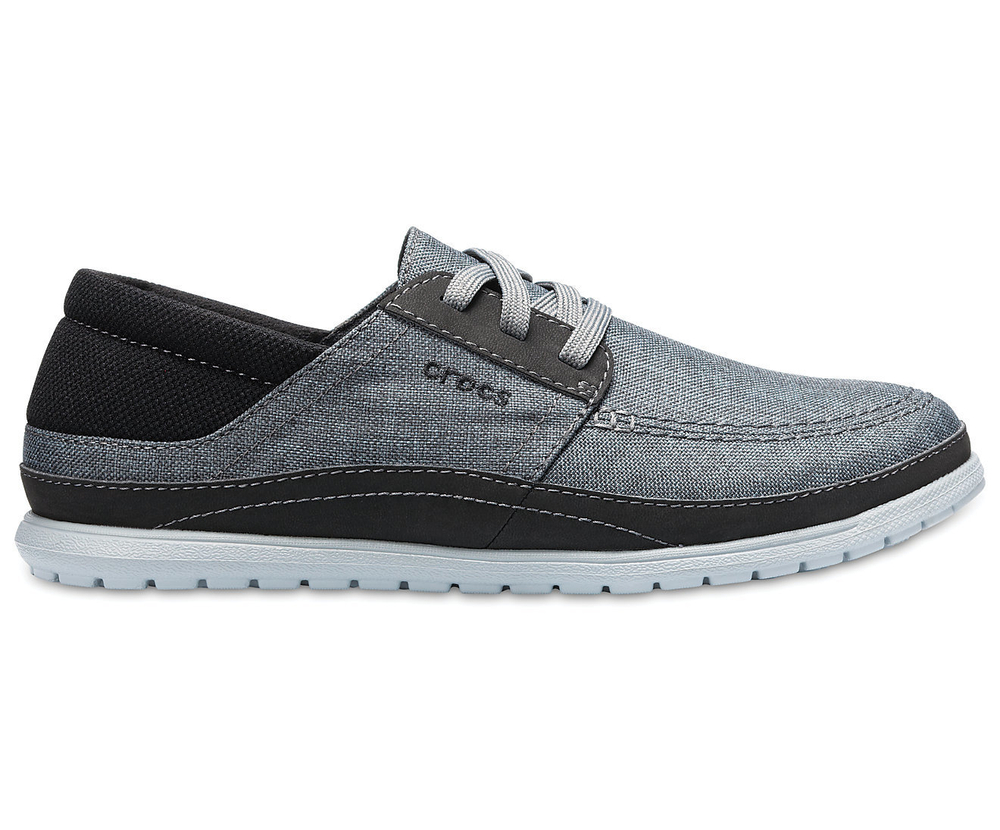 Кеды Crocs Santa Cruz Playa Lace-Ups Серые