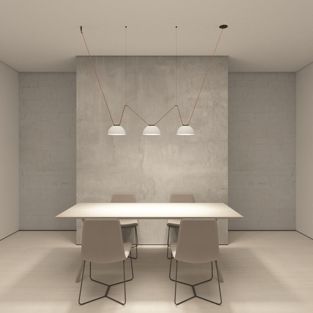 DK5561-WH+BK Cветильник для трека-ремня Belty, серия Flow, со светодиодом, D220*H117мм, 48V DC, 24W, RA90, 120°, 3000K, IP20, белый с черным, алюминий