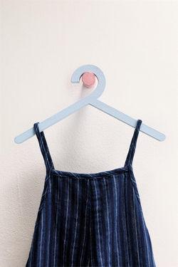 ZARA TIMELESS - ДЛИННЫЙ КОМБИНЕЗОН В ПОЛОСКУ, ИНДИГО