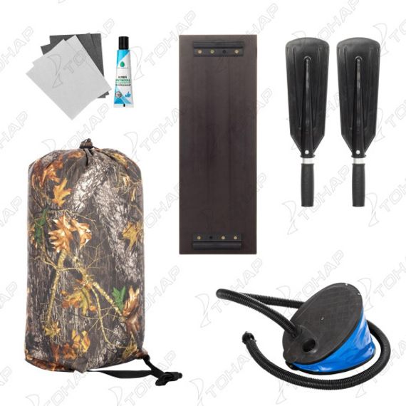 Лодка Тонар Бриз 190 (гребки + жесткое сиденье) бело/серый